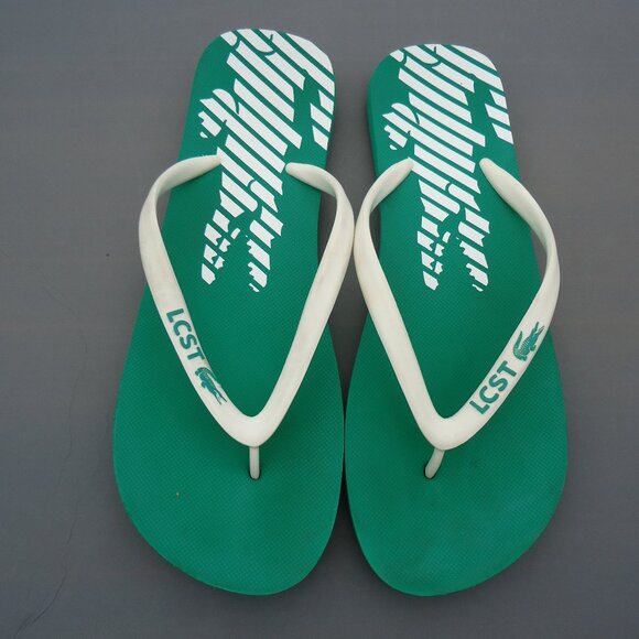 SIZE 11/12. LACOSTE flip flops thong sandals. main image 16